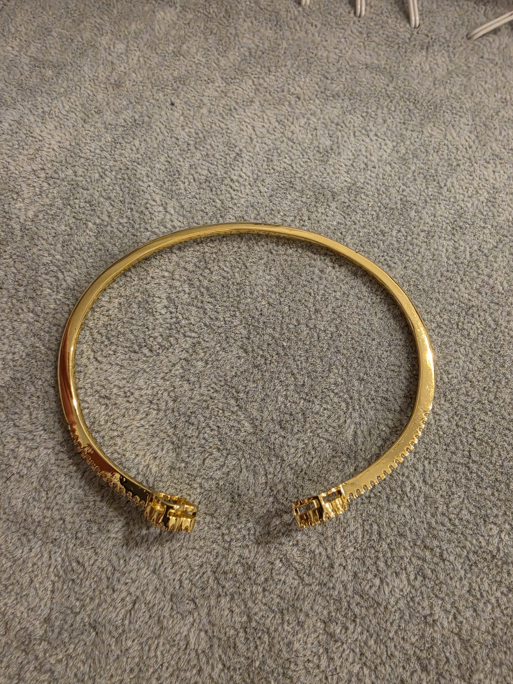 Gold Open Front Choker Necklace